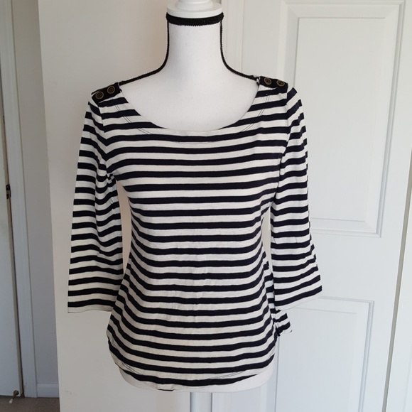 Banana Republic Tops - 14:06 - Banana Republic Stripped Shirt